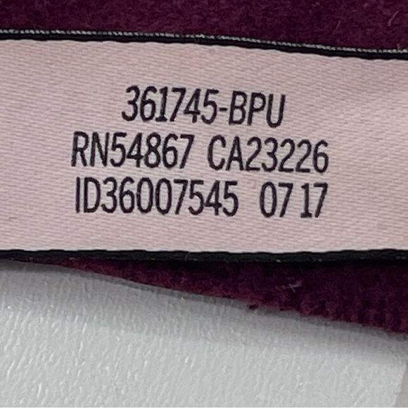 Victoria's Secret Lined Perfect Coverage Wine Colored Lace Bra 32D - Picture 10 of 12